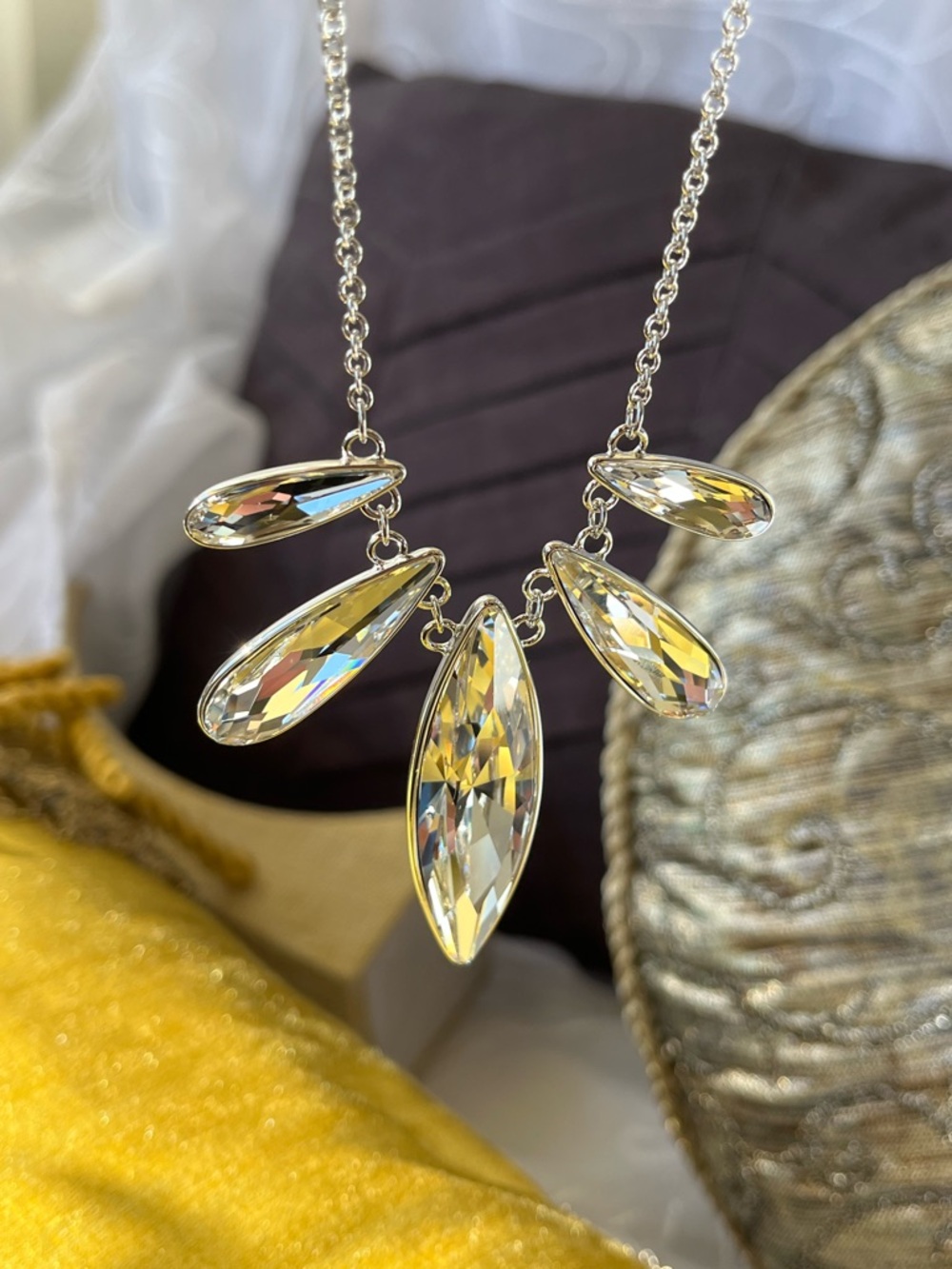 Swarovski TSC Navette Necklace BNIB $139 RT value - Picture 12 of 14